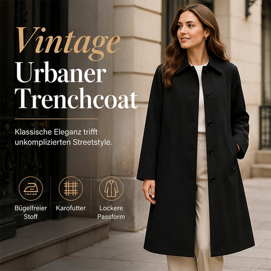 📢🎉50%Rabatt!!!🛍️✨Einfachreihiger langer Trenchcoat für Damen
