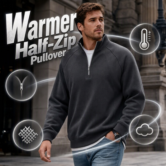 📢🎉50%Rabatt!!!🛍️✨Warmes lässiges Halb-Reißverschluss-Sweatshirt für Herren