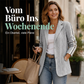 📢🎉50%Rabatt!!!🛍️✨Damen-Blazer mit Zopfmuster und Seitenstreifen