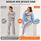 📢🎉50%Rabatt!!!🛍️✨Zweiteiliges Set aus lässigem Sweatshirt und Jogginghose für Damen