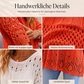 📢🎉50%Rabatt!!!🛍️✨Damen Lochstrick-Häkelpullover