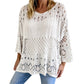📢🎉50%Rabatt!!!🛍️✨Damen Lochstrick-Häkelpullover