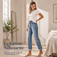 📢🎉50%Rabatt!!!🛍️✨Damen-Jeans mit geradem Bein und Destroy-Effekten im Casual-Stil