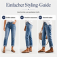 📢🎉50%Rabatt!!!🛍️✨Damen-Jeans mit geradem Bein und Destroy-Effekten im Casual-Stil