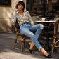 📢🎉50%Rabatt!!!🛍️✨Damen-Jeans im Retrostil, used-Look mit Rissen