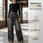 📢🎉50%Rabatt!!!🛍️👖 Weite Jeans für Damen mit Ösendetail