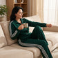 📢📢50% Rabatt!!! 🎉✨ Schicker sportlicher Trainingsanzug – Outfit aus langärmliger Jacke & Hose