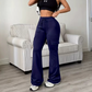 📢📢50% Rabatt!!! 🎉✨ Damen High-Waist Cargo-Flare-Hose mit Kordelzug