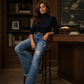 📢🎉50%Rabatt!!!🛍️✨Damen High-Waist Destroyed Flare Jeans