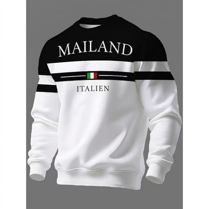 📢🎉50%Rabatt!!!🛍️✨Bedrucktes Sweatshirt Milano Italia für Herren