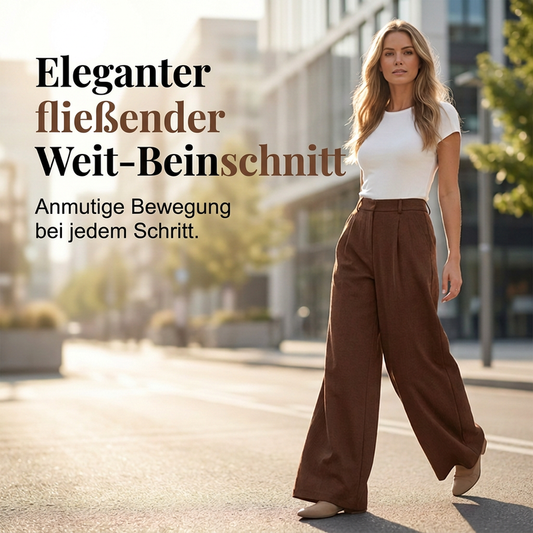📢🎉50%Rabatt!!!🛍️✨Damen Hochbund Plissierte Weite Hosen