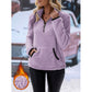 📢🎉50%Rabatt!!!🛍️✨Damen-Sweatshirt mit halbem Reißverschluss aus warmem Plüsch