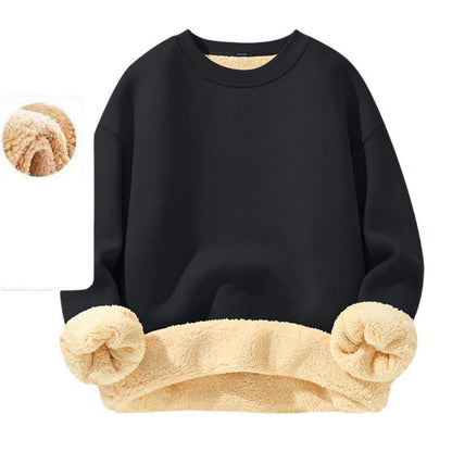 📢🎉50%Rabatt!!!🛍️✨Herren-Sweatshirt mit Fleecefutter und Rundhalsausschnitt
