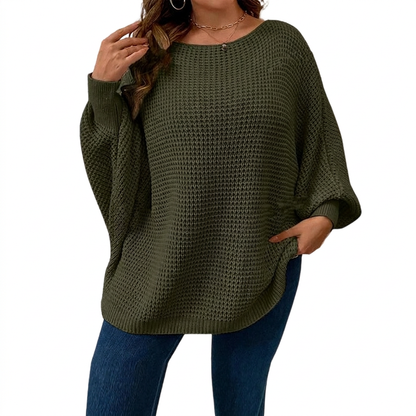 📢🎉50%Rabatt!!!🛍️✨Locker gestrickter Damenpullover mit Fledermausärmeln