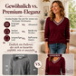 📢📢50%Rabatt!!!🎉✨Elegantes Strickoberteil mit kontrastierendem V-Ausschnitt für Damen