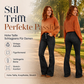 📢🎉50%Rabatt!!!🛍️✨Damen-Hochbund-Stretch-Schlagjeans