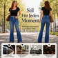 📢🎉50%Rabatt!!!🛍️✨Damen-Hochbund-Stretch-Schlagjeans