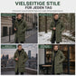 📢🎉50%Rabatt!!!🛍️✨Herren Freizeit Mittellange Gepolsterte Winter Verdickte Warme Oberbekleidung Mantel Übergröße