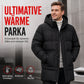 📢🎉50%Rabatt!!!🛍️✨Herren Freizeit Mittellange Gepolsterte Winter Verdickte Warme Oberbekleidung Mantel Übergröße
