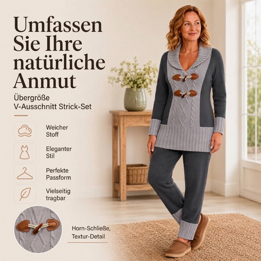 📢🎉50%Rabatt!!!🛍️✨Vintage-Pullover für Damen mit Schalkragen und Knebelknöpfen
