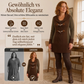 📢🎉50%Rabatt!!!🛍️✨Vintage-Pullover für Damen mit Schalkragen und Knebelknöpfen
