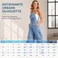 📢🎉50%Rabatt!!!🛍️✨Schmeichelnder Denim-Jumpsuit