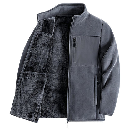📢🎉50%Rabatt!!!🛍️✨Unisex schwere Fleecejacke mit durchgehendem Reißverschluss