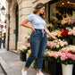 📢🎉50%Rabatt!!!🛍️✨Jeanshosen für Damen mit elastischem Bund und Taschen