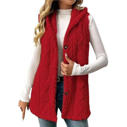 📢🎉50%Rabatt!!!🛍️✨Gemütliche, warme Kapuzenweste für Damen
