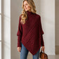 📢🎉50%Rabatt!!!🛍️✨Zopfpullover-Poncho für Damen
