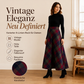 📢🎉50%Rabatt!!!🛍️✨Elegante karierte hochtaillierte Damen-Langrock