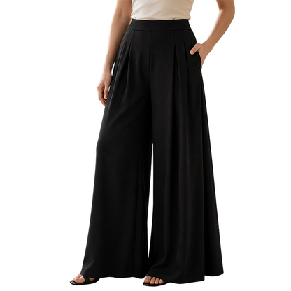📢🎉50%Rabatt!!!🛍️✨Fließende hochtaillierte Weite Hose für Damen