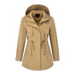 📢🎉50%Rabatt!!!🛍️✨Lässige, warme mittelange Damen-Kapuzenjacke