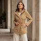 📢🎉50%Rabatt!!!🛍️✨Lässige, warme mittelange Damen-Kapuzenjacke