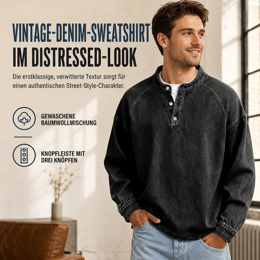 📢🎉50%Rabatt!!!🛍️✨Herren Vintage-Freizeit-Sweatshirt mit lockerer Passform
