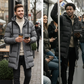 📢🎉50%Rabatt!!!🛍️✨Mittellange Kapuzen-Steppjacke für Herren