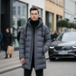 📢🎉50%Rabatt!!!🛍️✨Mittellange Kapuzen-Steppjacke für Herren
