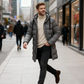 📢🎉50%Rabatt!!!🛍️✨Mittellange Kapuzen-Steppjacke für Herren