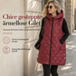 📢🎉50%Rabatt!!!🛍️✨Gepolsterte ärmellose Kapuzenjacke für Damen, mittlere Länge, Freizeitstil