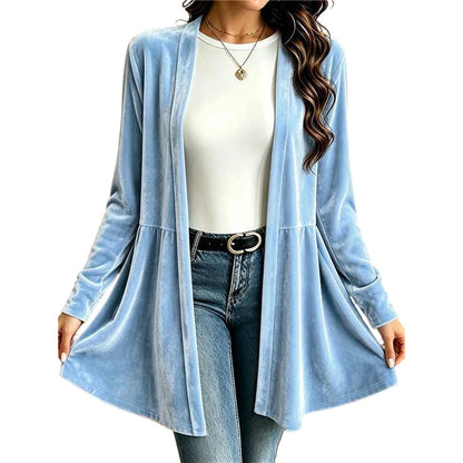 📢🎉50%Rabatt!!!🛍️✨Samt-Cardigan für Damen mit offener Vorderseite