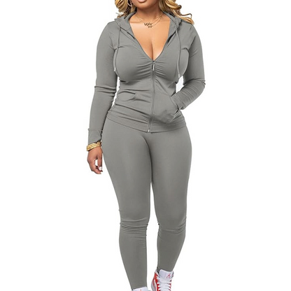 📢🎉50%Rabatt!!!🛍️✨Damen-Jogginganzug mit Kapuze und langen Ärmeln