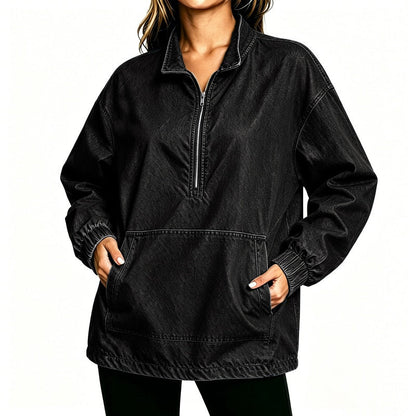 📢🎉50%Rabatt!!!🛍️✨Jeansjacke für Damen mit lockerer Passform