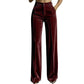 📢🎉50%Rabatt!!!🛍️✨Lässige, weit geschnittene Damen-Hosen mit hohem Bund und fallendem Stoff