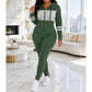 📢🎉50%Rabatt!!!🛍️✨Damen Freizeit-Set: Figurbetonter Hoodie und Hose
