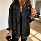 📢🎉50%Rabatt!!!🛍️✨Jeansjacke für Damen mit ausgefranstem Saum und gewaschener Optik