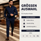 📢🎉50%Rabatt!!!🛍️✨Herren Zweiteiler-Set aus Polyester, bestehend aus Hemd und Hose