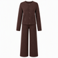 📢🎉50%Rabatt!!!🛍️✨2-teiliges Set aus Strickoberteil und Hose für Damen