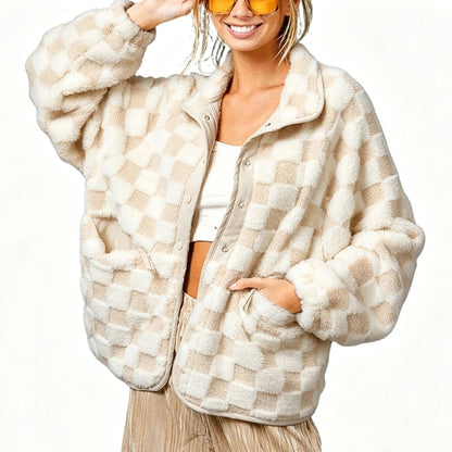 📢🎉50%Rabatt!!!🛍️✨Gemütliche, warme karierte Jacke