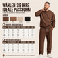 📢🎉50%Rabatt!!!🛍️✨Herren-Jacquard-Sweatshirt mit Buchstabenmuster & Jogginghose mit Kordelzug Set