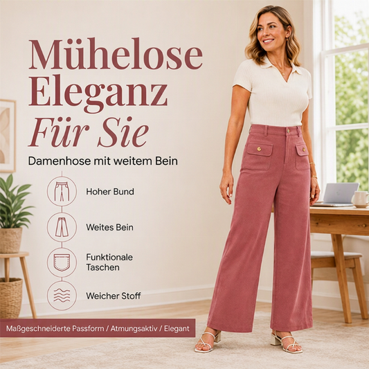 📢🎉50%Rabatt!!!🛍️✨Weite Damen-High-Waist-Hosen